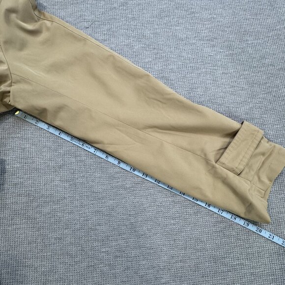 Towne Collection Womens Size L Khaki Trench Coat Belted Padded Shoulder NWT - Picture 13 of 16